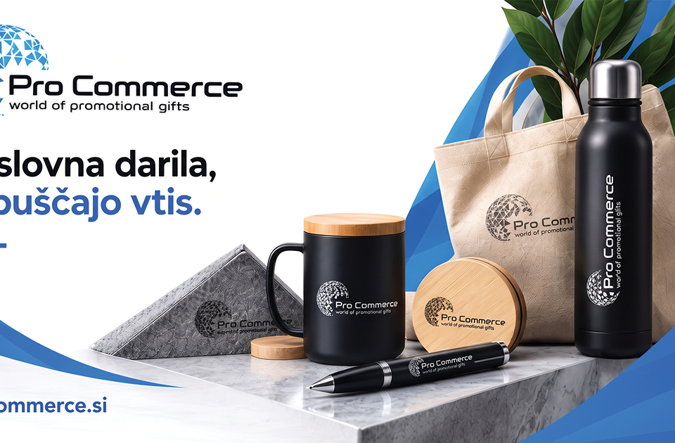 Pro Commerce poslovna in promocijska darila – prilagojeni izdelki po meri